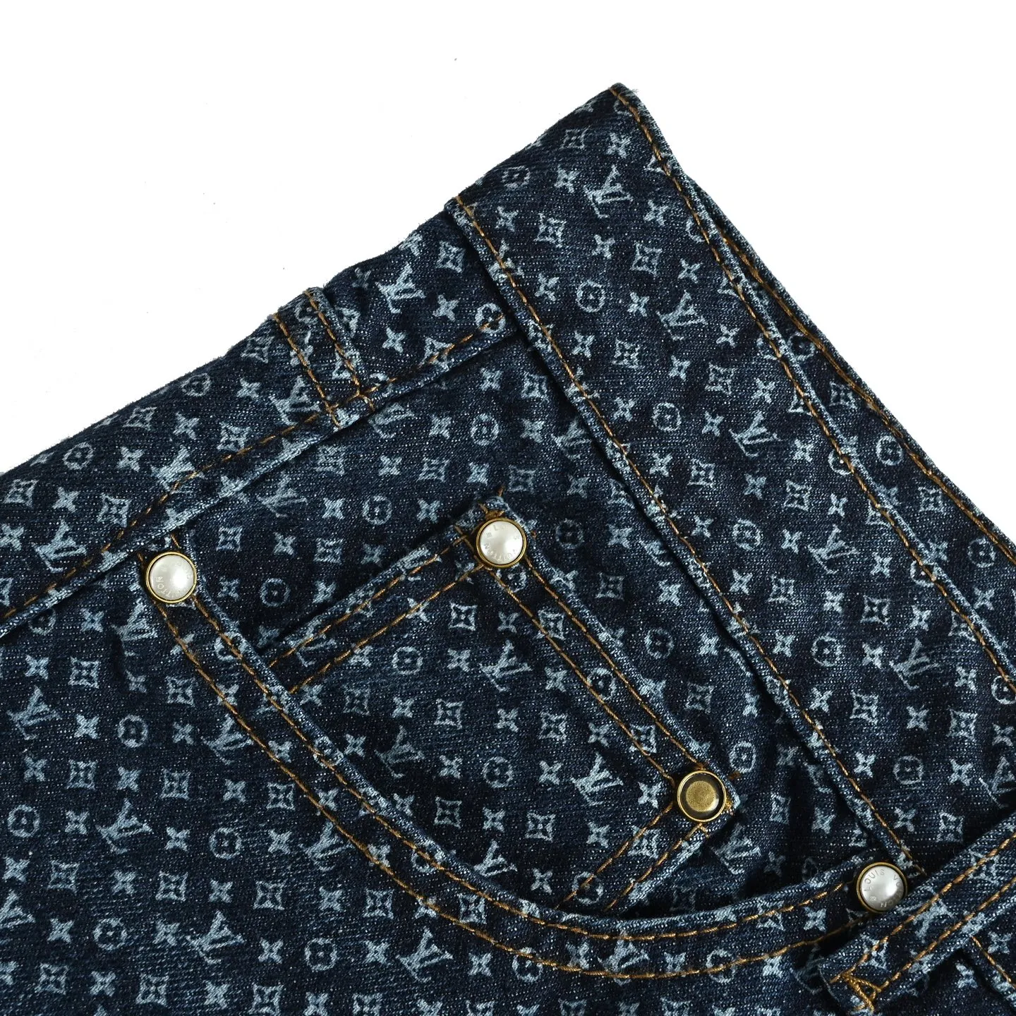 Louis Vuitton/Louis Vuitton all-over printed presbyopic jeans